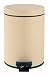 Brabantia Pedal Bin 5litre, Plastic Bucket, Almond