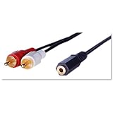 アクロス AUDIO変換ケーブル 1.5m ステレオミニメス-RCAピン×2 AVC-116