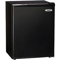 Haier HSB03BB Compact 2-2/3-Cubic-Foot Refrigerator/Freezer, Black