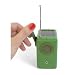 Kikkerland Dynamo Solar and Crank Emergency Radio, Green