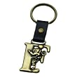 Mickey Mouse Letter F Brass Key Chain