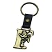 Mickey Mouse Letter F Brass Key Chain