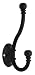 Liberty Hardware B46305C-FB-C Ball End Coat and Hat Hook, Flat Black