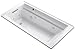 Kohler K-1124-W1-0 Archer Drop-In Whirlpool Bath Tub with Reversible Drain, Bask Heated Surface and Comfort Depth Design, 72-Inch X 36-Inch, White