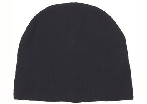 Strickmütze Mütze BEANIE fein schwarz