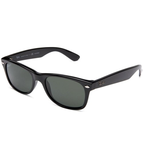 Ray Ban RB2132 New Wayfarer Sunglasses - 901 58 Black (Crystal Green Polarized Lens) - 52mm product image