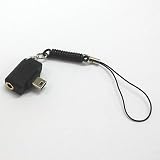 ストラップ付ステレオオーディオアダプタ ミニ(USB to 3.5mm）