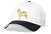 Embroidered White Cap - australian shepherd