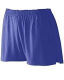 Augusta Drop Ship Ladies' Trim Fit Jersery Short - WHITE - XS