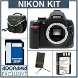 Nikon D5000 DX-Format Digital SLR Camera Body Kit, with SanDisk 8GB Extreme III (SDHC) Memory Card. spare EN-EL9 Lithium-Ion Rechargeable Battery, Camera system Bag, SanDisk Multi Card USB 2.0 Reader