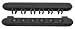Roman-Style Two-Piece Wall Rack, Black, 6 Cue