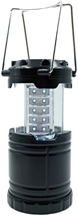 Camping LED Lantern Light Ultra Bright Collapsible 30 LED Suitable for:Outdoor Camping,adventures,Hiking,Indoor Family Emergencies, Hurricanes, Outages,Fishing,Lightweight and Water Resistant,Black