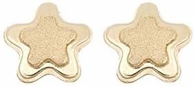 14k Gold Star Earrings with Screw Backs for Baby, Toddler or Little Girl