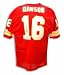 Len Dawson Autographed Kansas City Chiefs Throwback Red Jersey Inscribed with 