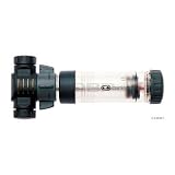 Crank Brothers Power Pump Clear/ Black Dual Head