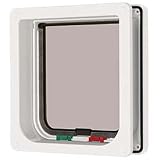 Ani Mate Inc 235W Cat Mate 4 Way Locking Cat Flap with Door Liner - White