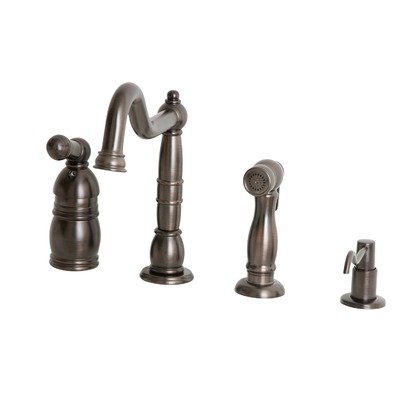 Giagni LK3-VB Lever Single Handle Kitchen Faucet, Venetian Bronze