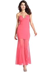 Sexy Strapless Sheer Cocktail Mermaid Club Dress/Evening Dress 