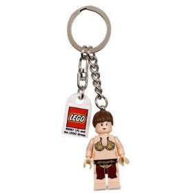 Lego Princess Leia as Jabbas's Prisoner - Star Wars Key Chain