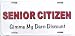 LP - 280 Senior Citizen Discount License Plate - A7812
