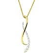 14K Yellow Gold Diamond Journey Pendant - 0.75 Ct.
