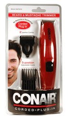 cheap Conair GMT8RCS Beard and Mustache Electric Trimmer, Red