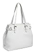 Prada BR1594 White Leather Tote Handbag