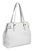 Prada BR1594 White Leather Tote Handbag