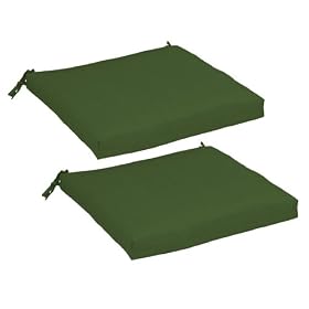 Strathwood St. Croix Dining Chair Cushions, Set of 2, Solid Wasabi