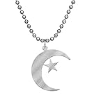 UPC 182682000117 product image for Crescent and Star Necklace | upcitemdb.com