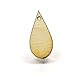 Mylittlewoodshop - Pkg of 100 - Teardrop - 1 inch by 1/2 inch with 1 .05 hole 1/8 inch thick unfinished wood(LC-TEAR07-100)