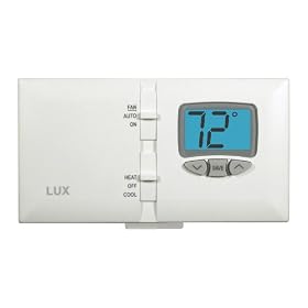 Lux PSDS11 1-Stage Heat 1-Stage Cool Digital Non Programmable Thermostat: Home Improvement