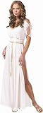 Halloween Adult Womens Costumes Greek Roman Goddess White Toga Dress Costume Theme Party Outfit