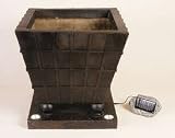 Tuscan Lattice Pattern Solar Urn
