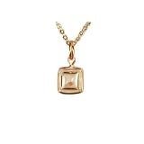 14k Gold Plate Mustard Seed Pendant 18 gold plate chain