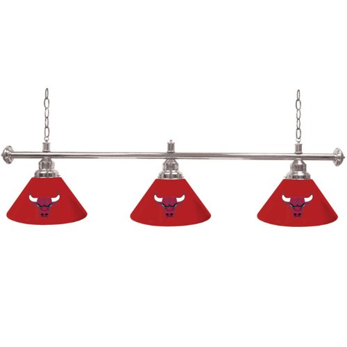 Chicago Bulls NBA 3 Shade Billiard Lamp - 60 inches