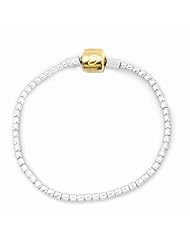 De Buman 10ky&925 Silver Charm Bracelet