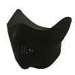 Black Neoprene Half Face Mask - for Ski Skate Bike Safety
