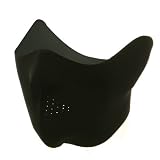 Black Neoprene Half Face Mask - for Ski Skate Bike Safety