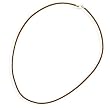 20" 2mm Dark Brown Leather Necklace