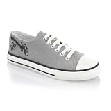 Mantaray- Silver glittery denim trainers- 4
