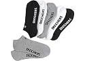 Skechers 6-pk White, Black & Gray Socks WHT/BLK 9-11 Boys
