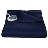 Sunbeam Ultra Soft Electric Heated Warming Blanket, Size: Queen Color: Blue