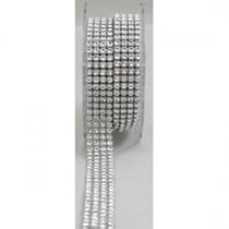 4 Row Acrylic Rhinestone Diamond Cake Ribbon Banding 2 Yards