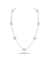 OrianO, Sterling Silver, Freshwater Cultured Pearl Tin Cup Necklace