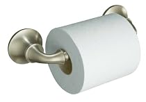 KOHLER 11374-BN Forte Sculpted Toilet Tissue Holder, Vibrant Brushed Nickel
