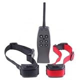 Rechargeable remote dog training shock and vibration collar for 2 dogs ~ Generic