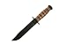 USMC Styled Fighter, Stacked Leather Handle, w/Sheath