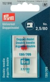 Pfaff - Ago doppio per macchina da cucire, misura: 2,5 - 80