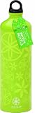 Gaiam Flower Power 750ml Aluminum Water Bottle (Keylime, Poly Loop Cap)
